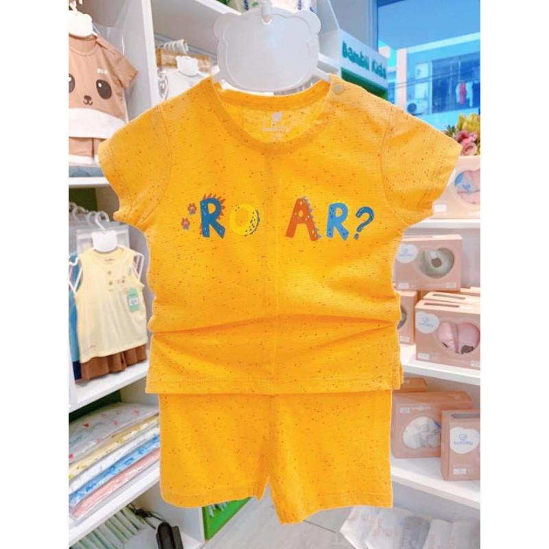 Bộ cộc tay bé trai cotton Lullaby NH630P, bộ quần áo mùa hè siêu mát