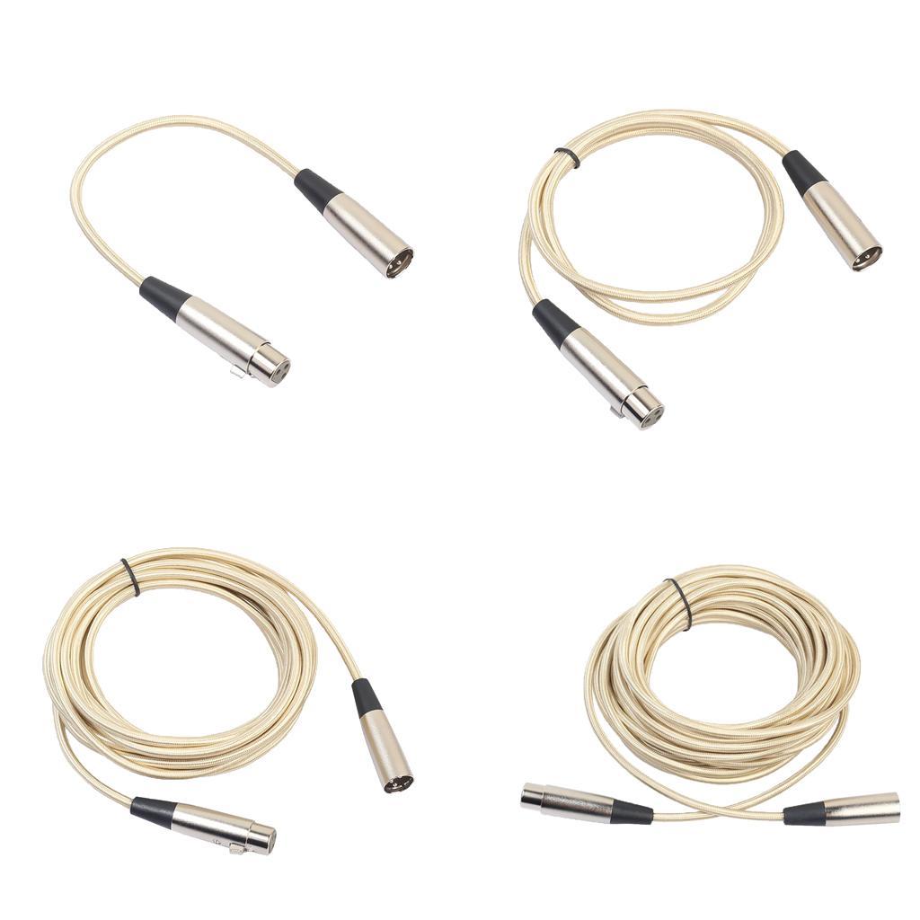 3 Pin XLR Male to Female Microphone Extension Cord Microphone Cable