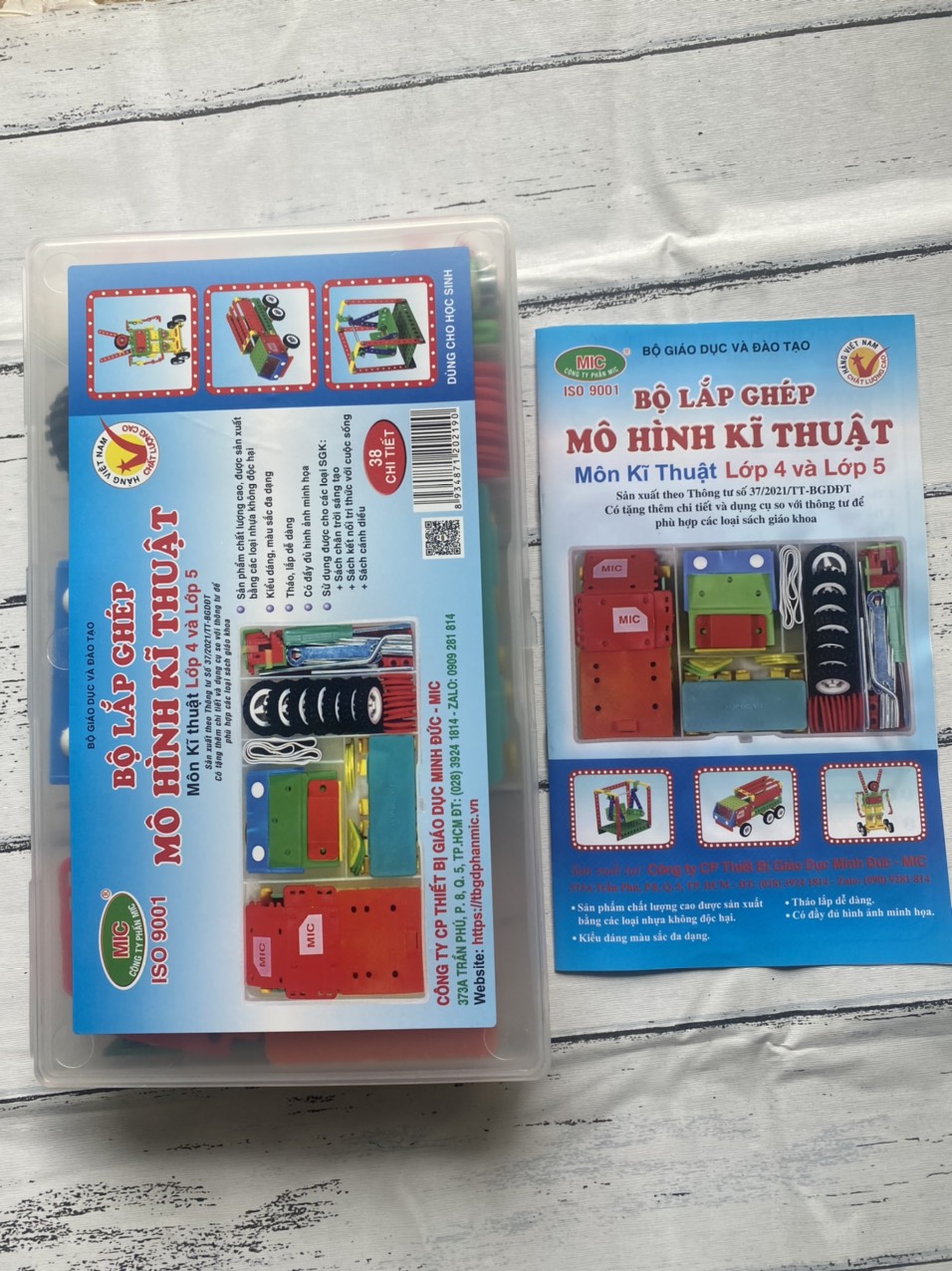 bộ lắp ghép mô hình kỹ thuật lớp 4 và lớp 5 theo chương trình mới nhất – lắp ráp kỹ thuật 2 trong 1 nhựa cao cấp