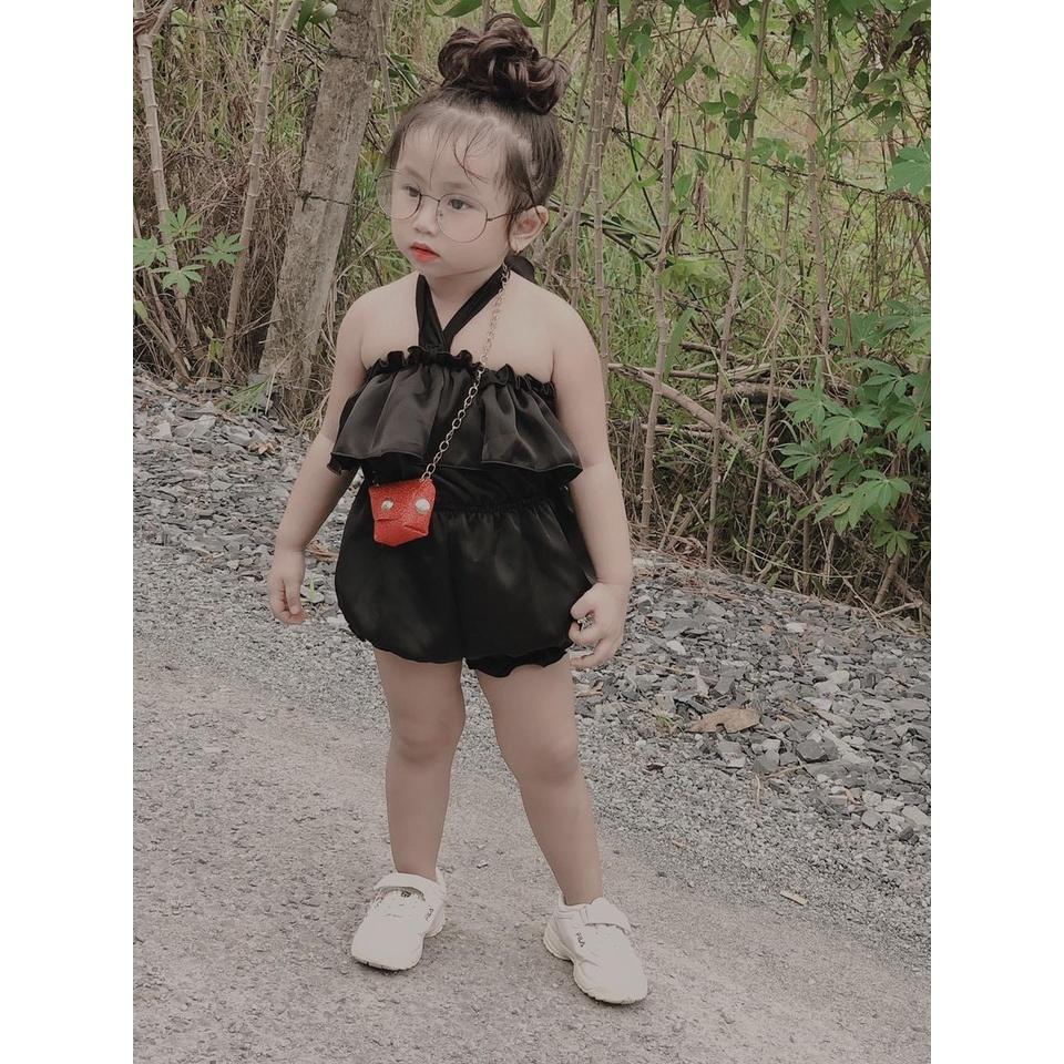 Bộ quần áo bé gái Bay Bí chất liệu lụa 8-23kg Angel Baby Thời Trang Thiết Kế