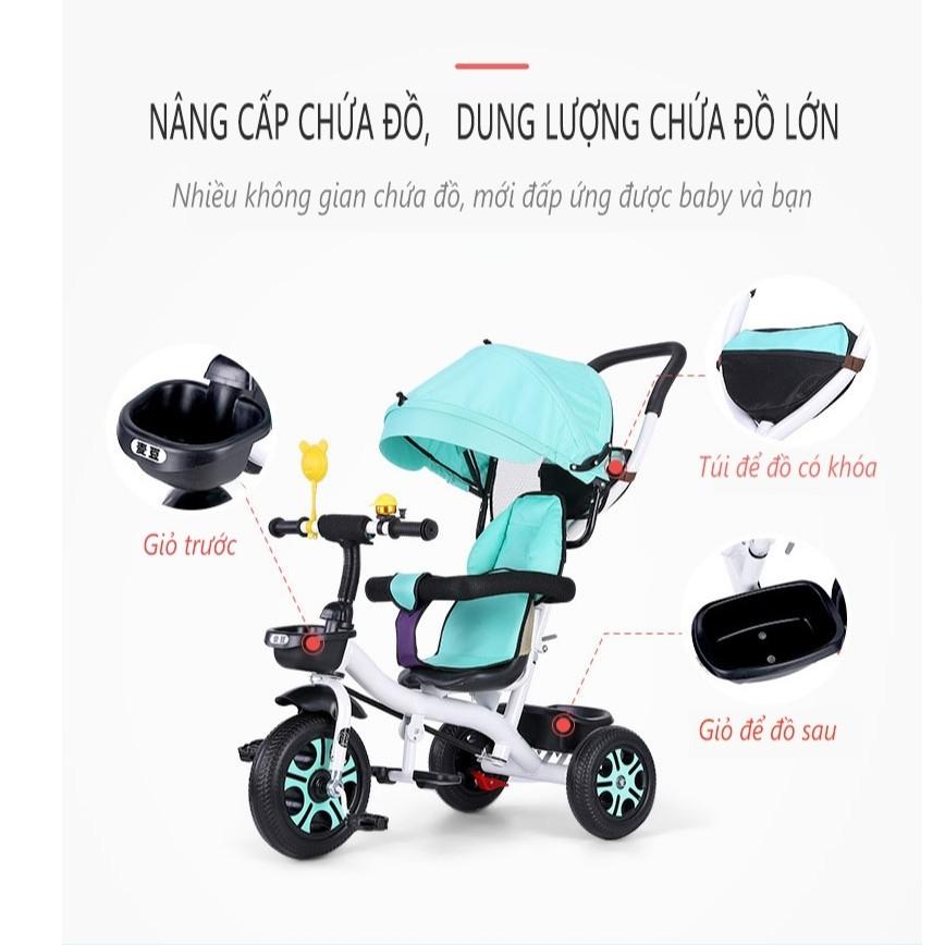 BA1158R Xe đẩy 3 bánh dành cho trẻ từ 1 đến 6 tuổi Xe đạp có ô che nắng dành cho trẻ nhỏ