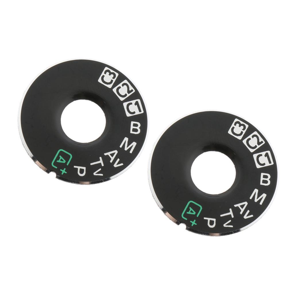 2Pack Dial Mode Plate Interface Cap Replacement for EOS 5D3 with Tape