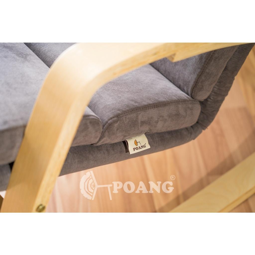 Ghế thư giãn | POANG | plywood óc chó/bạch dương | vải cotton | nâu | R67xS139xC86 cm