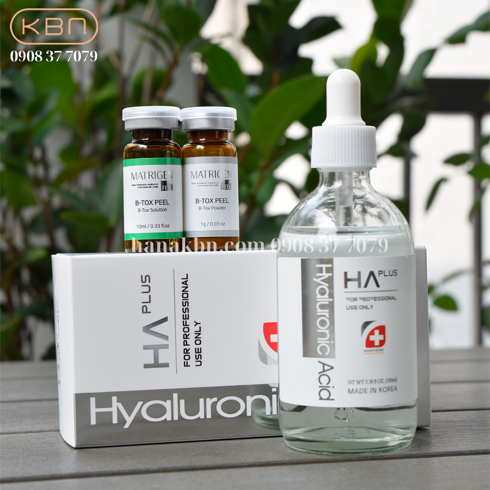 Combo Peel Da B-tox Peel 2 Màu + HA Plus 100ml Siêu Cấp Ẩm Da Sau Peel (Hàng Chính Hãng)