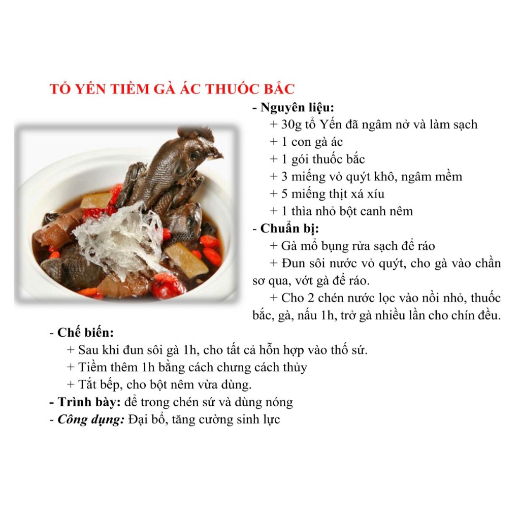 Yến Thô  [Hộp 50g] - Trang Birdnest - Tăng cường sức đề kháng - Bổ phổi - Hỗ trợ điều trị ung thư - Điều hòa huyết áp - Cải thiện giấc ngủ - Bổ khí dưỡng nhan - Tăng cường sinh lực nam nữ