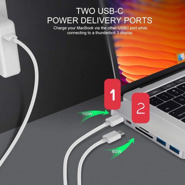 Cổng chuyển HyperDrive DUAL USB-C Hub GN28B-Hàng chính hãng