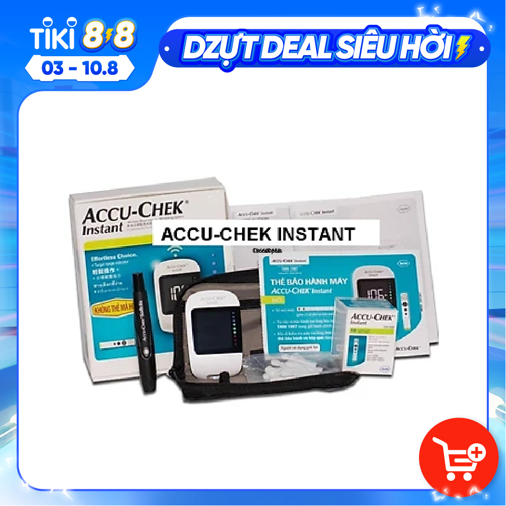 Máy đo đường huyết ACCU-CHECK INSTANT, BH TRỌN ĐỜI 1 đổi 1