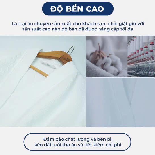 [KoSuyTu] ÁO CHOÀNG TẮM KHÁCH SẠN CAO CẤP - Chất Liệu Dệt Kim