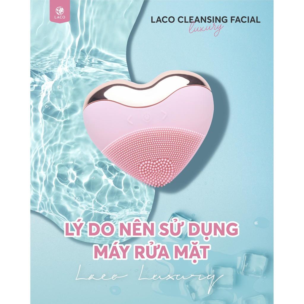 Máy rửa mặt mới LACO LUXURY cầu️ rửa sạch sâu️ massage️ nâng cơ ️ gọn hàm ️giảm nọng cằm