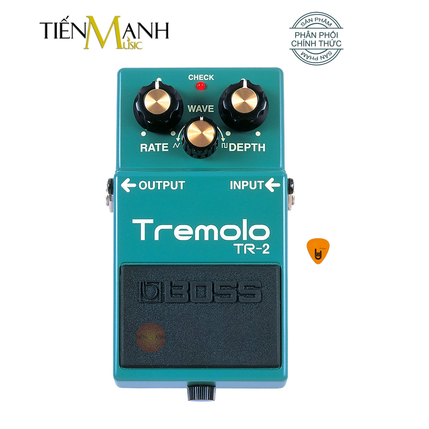 Phơ Guitar Boss TR-2 Tremolo - Bàn Đạp Fuzz Pedals Effects TR2 Hàng Chính Hãng - Kèm Móng Gẩy DreamMaker