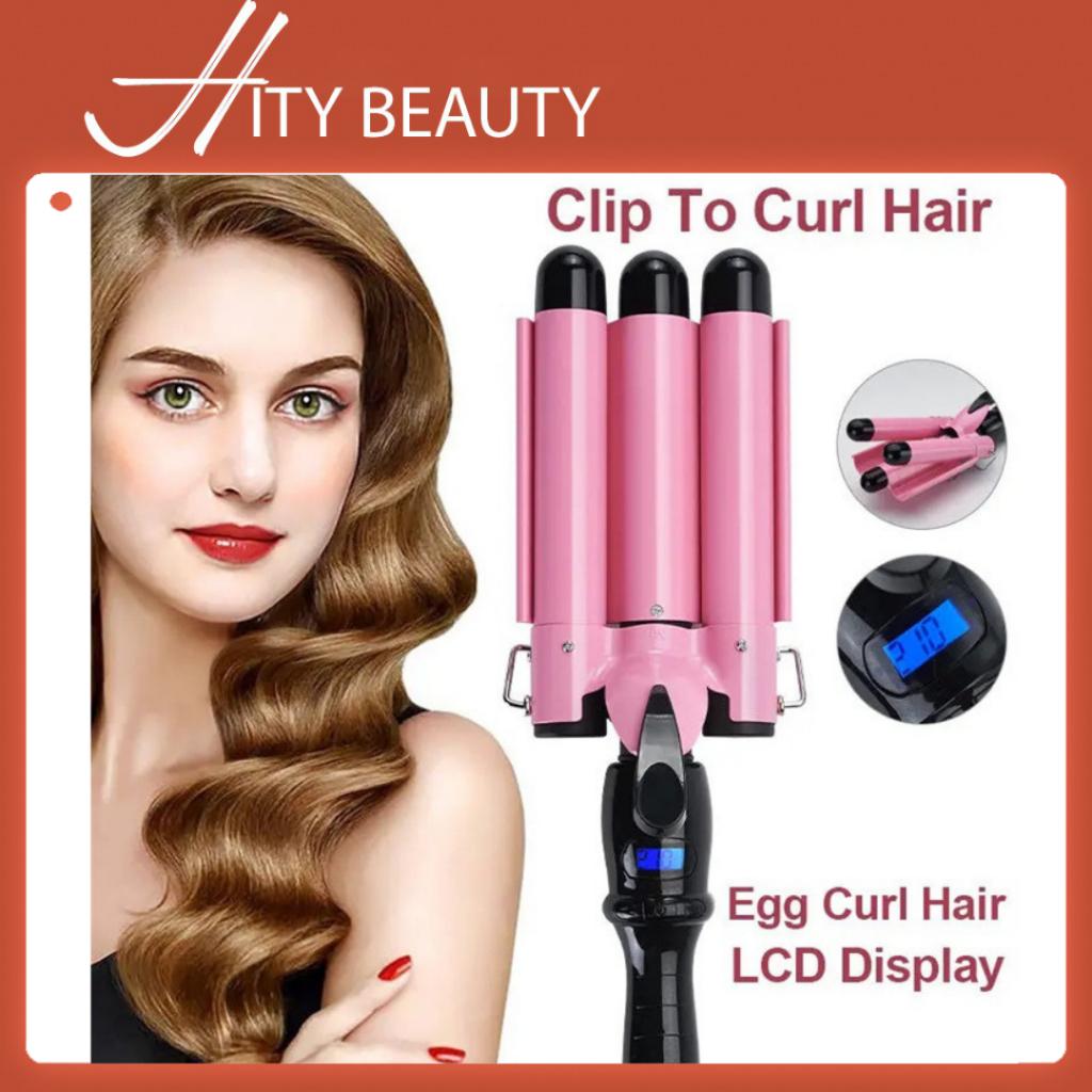 Máy dập tóc xoăn sóng 3 trục dành cho makeup tạo kiểu tóc cá nhân chuyên nghiệp - Hity Beauty