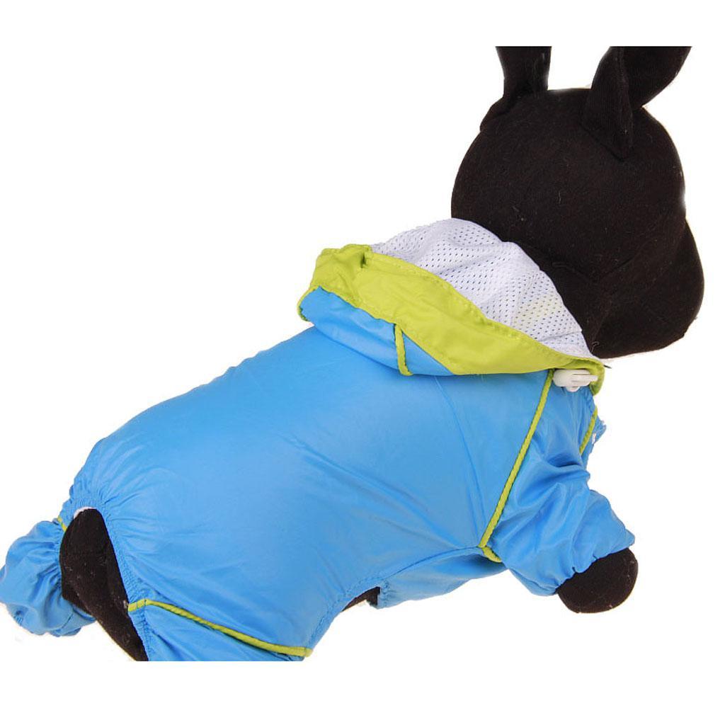 Waterproof Four Legs Clothing Dog Raincoat Jacket Coat