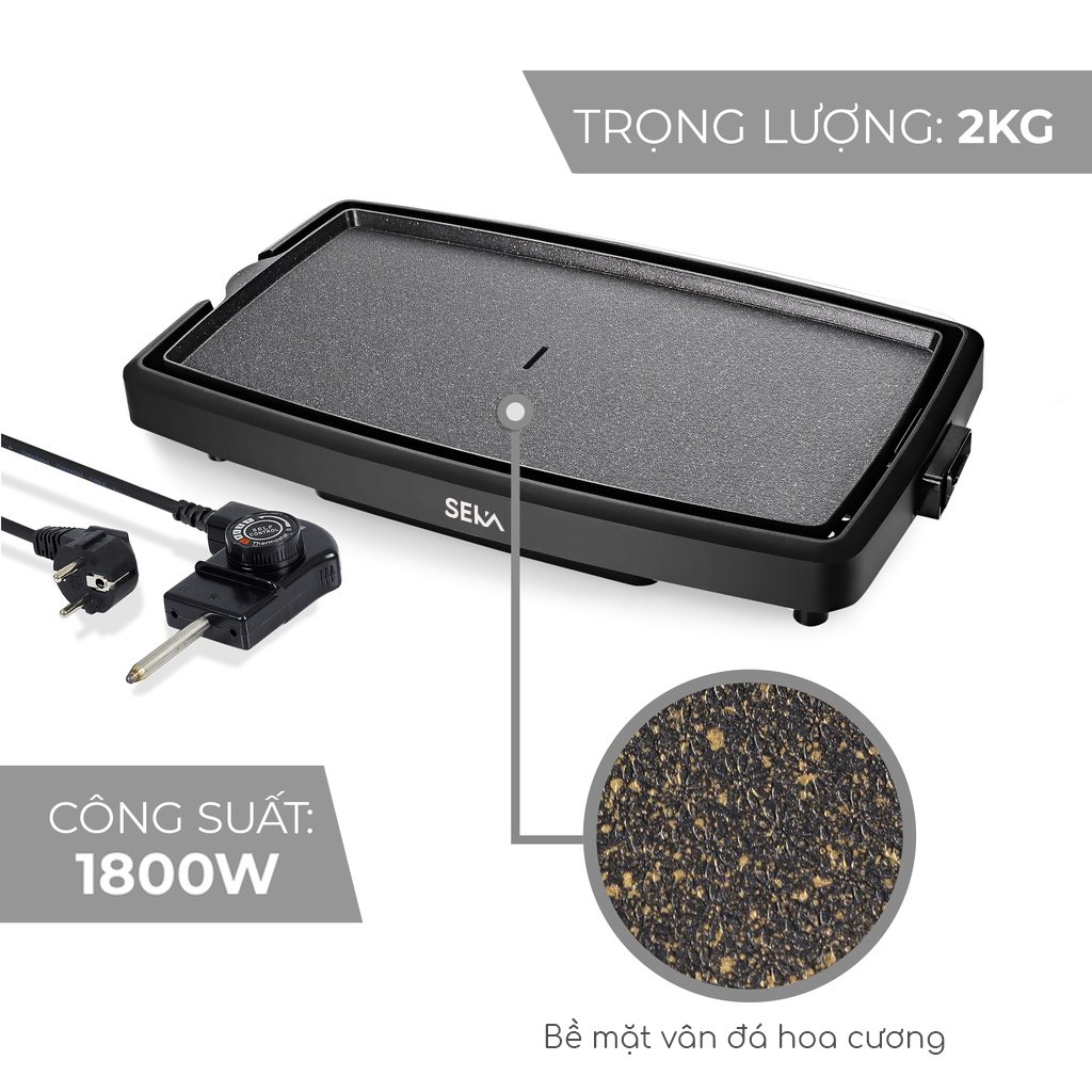 Bếp nướng điện không khói SK540 công suất 1800W, có khay tháo rời dễ dàng vệ sinh hàng nhập khẩu