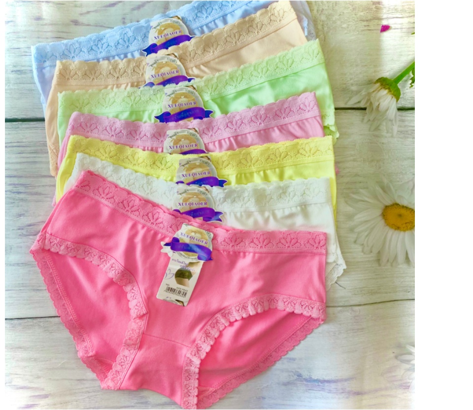 Combo 10 Quần Lót Nữ Thái Lan Cotton thông hơi Viền Ren Siêu Xinh, Chất Cotton Mát Mịn, Viền Ren Điệu Đà Size 40kg - 60kg, Quần Lót Nữ, Quần Chip Nữ, Quần Xì Nữ, Quần Lót Sexy - TADA SHOP
