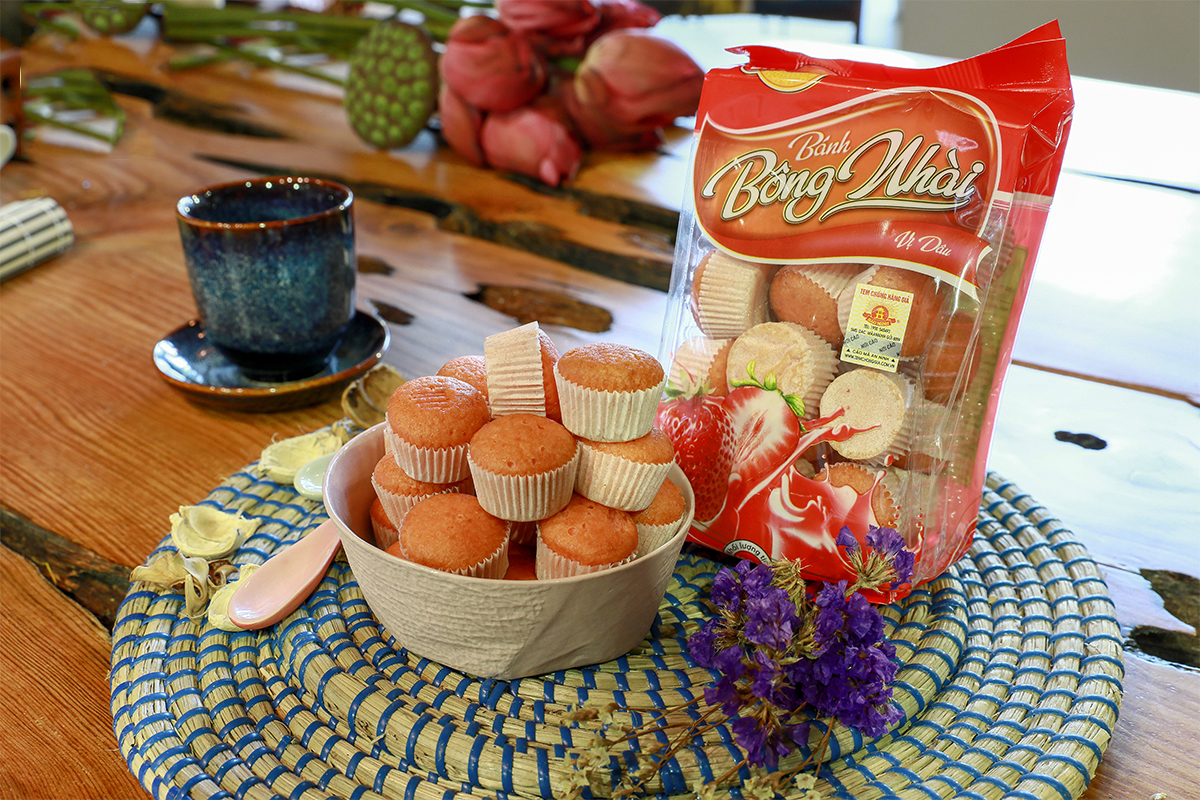 Bánh bông nhài vị Dâu 180gr