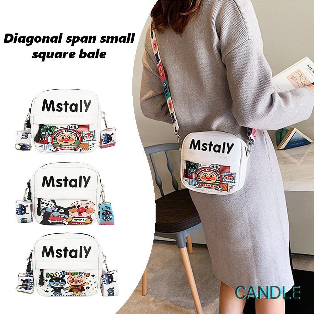 Túi Da Pu Đeo Chéo In Họa Tiết Hoạt Hình Xinh Xắn Dành Cho Nữ