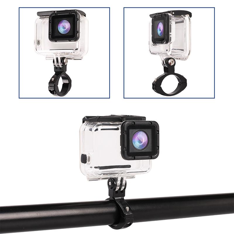 Máy điều khiển xe máy Clip Người giữ xe đạp Bike Che đôi Kẹp Aluminum Mount cho GoPro Hero 11/10/9/8/7 Phụ kiện máy ảnh hành động