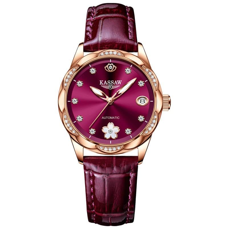 Đồng hồ nữ chính hãng KASSAW K821-1  Chống Nước ,chống xước ,kính sapphire, bảo hành 24 tháng Thời Trang Cho Nữ thiết kế đơn giản trẻ trung và sang trọng