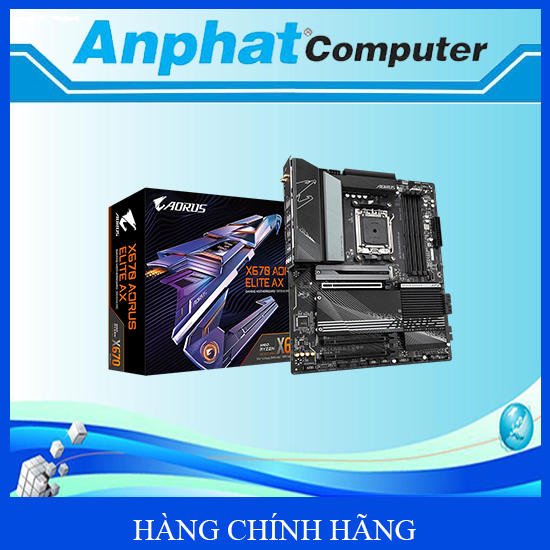 Mainboard Gigabyte X670 AORUS ELITE AX Socket AM5 - Hàng Chính Hãng