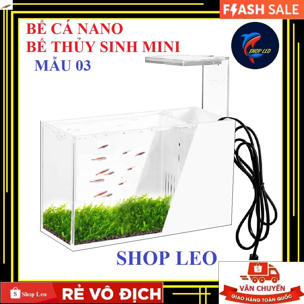 BỂ CÁ THỦY SINH MINI - BỂ CÁ MINI ĐỂ BÀN - BỂ CÁ NANO