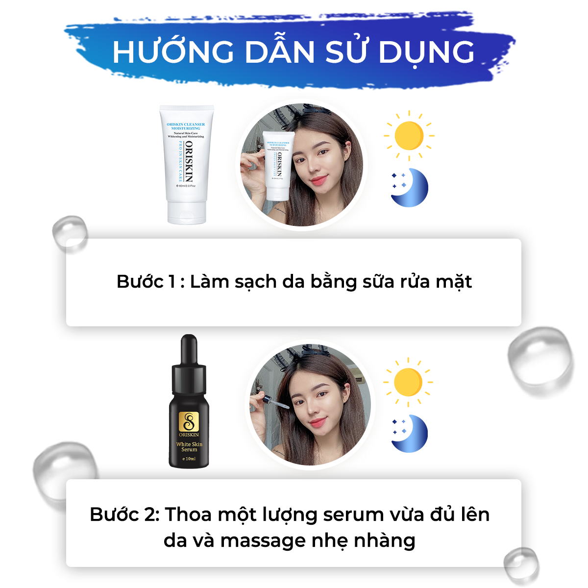 Serum Dưỡng Trắng Oriskin White Skin Serum , Mờ Thâm Nám, Phục Hồi Da Hư Tổn, Cấp Ẩm Và Ngăn Ngừa Lão Hoá Da