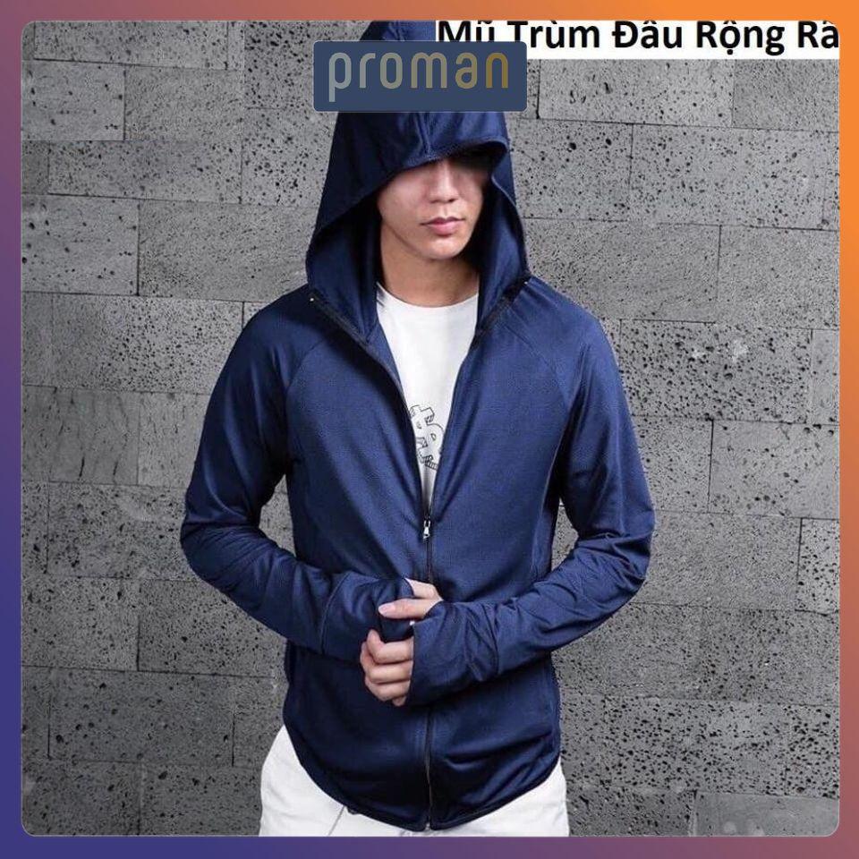Áo chống nắng nam thông hơi nam phiên bán cải tiến mới nhất, Áo nắng nam vải kim cương cao cấp chống tia UV ACN01 PROMAN