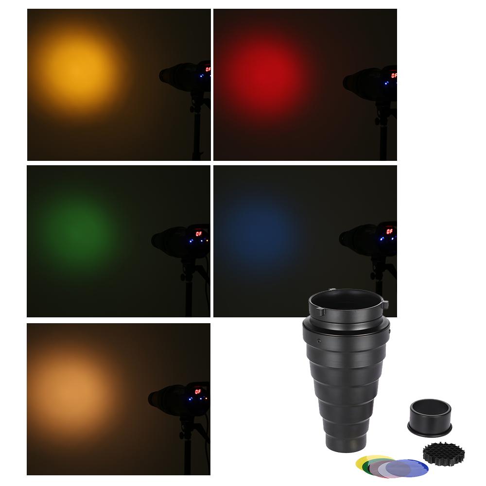 5 cái Bộ lọc màu Bowens Mount trong Studio có đèn flash chụp ảnh đơn sắc