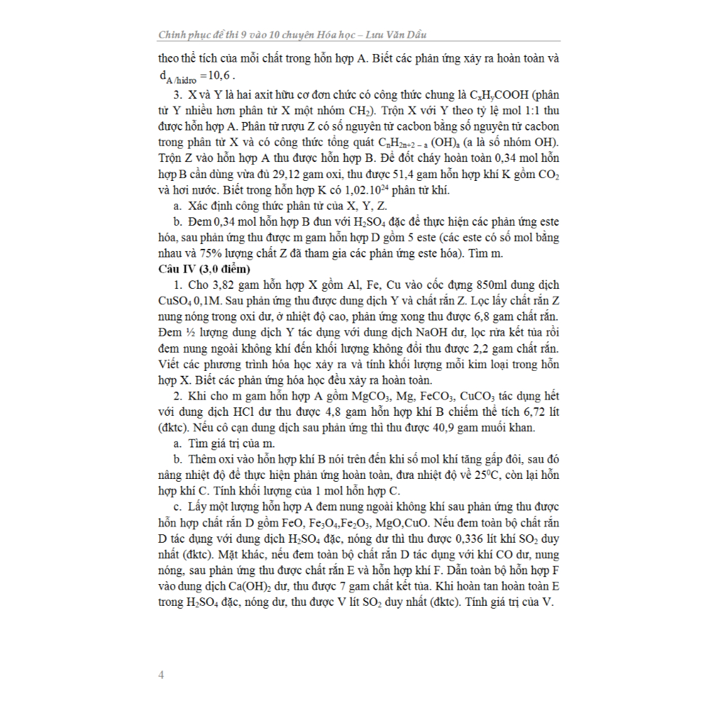 Sách - Chinh Phục Đề Thi 9 Vào 10 Chuyên Hóa Học