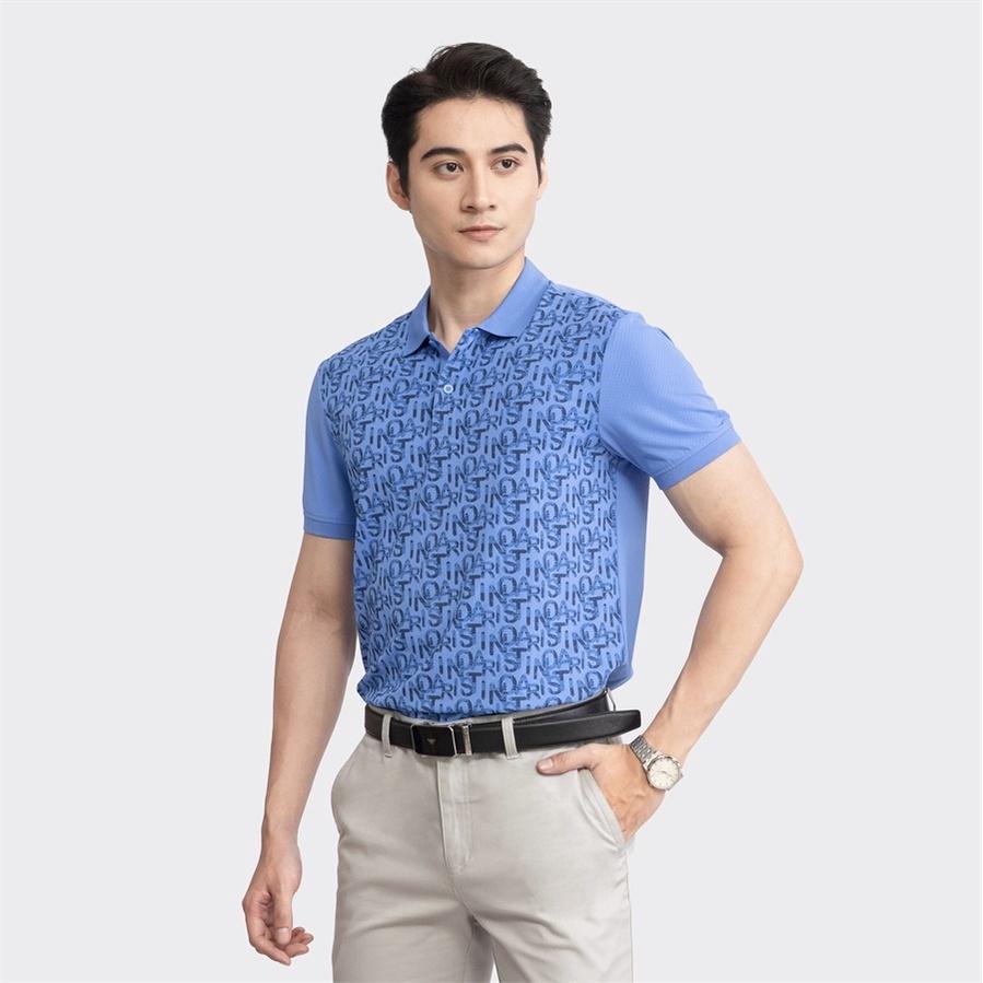 Áo polo ngắn tay ARISTINO họa tiết in logo thân trước độc đáo, ấn tượng- APS158S3