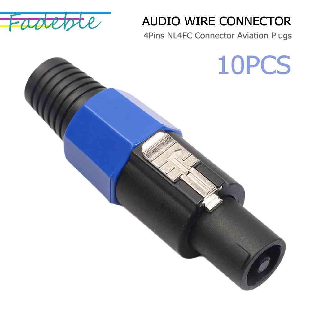 Set 10 Đầu Nối Dây Điện 4 Cực NL4FC 4Pin