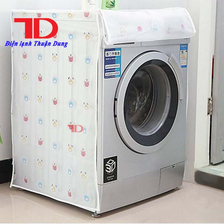 Áo trùm máy giặt cửa ngang và cửa trên 7kg-12kg, Tấm che máy giặt, bạt phủ chống nước, chống bụi hàng chính hãng - Điện Lạnh Thuận Dung