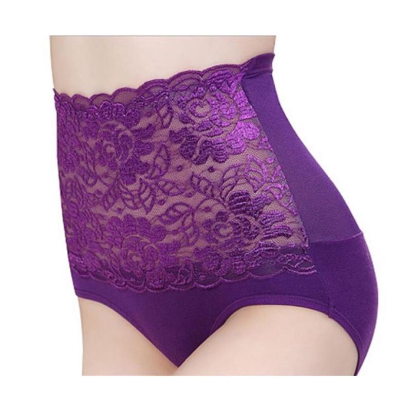 Quần lót gen bụng cotton phốt ren #2015