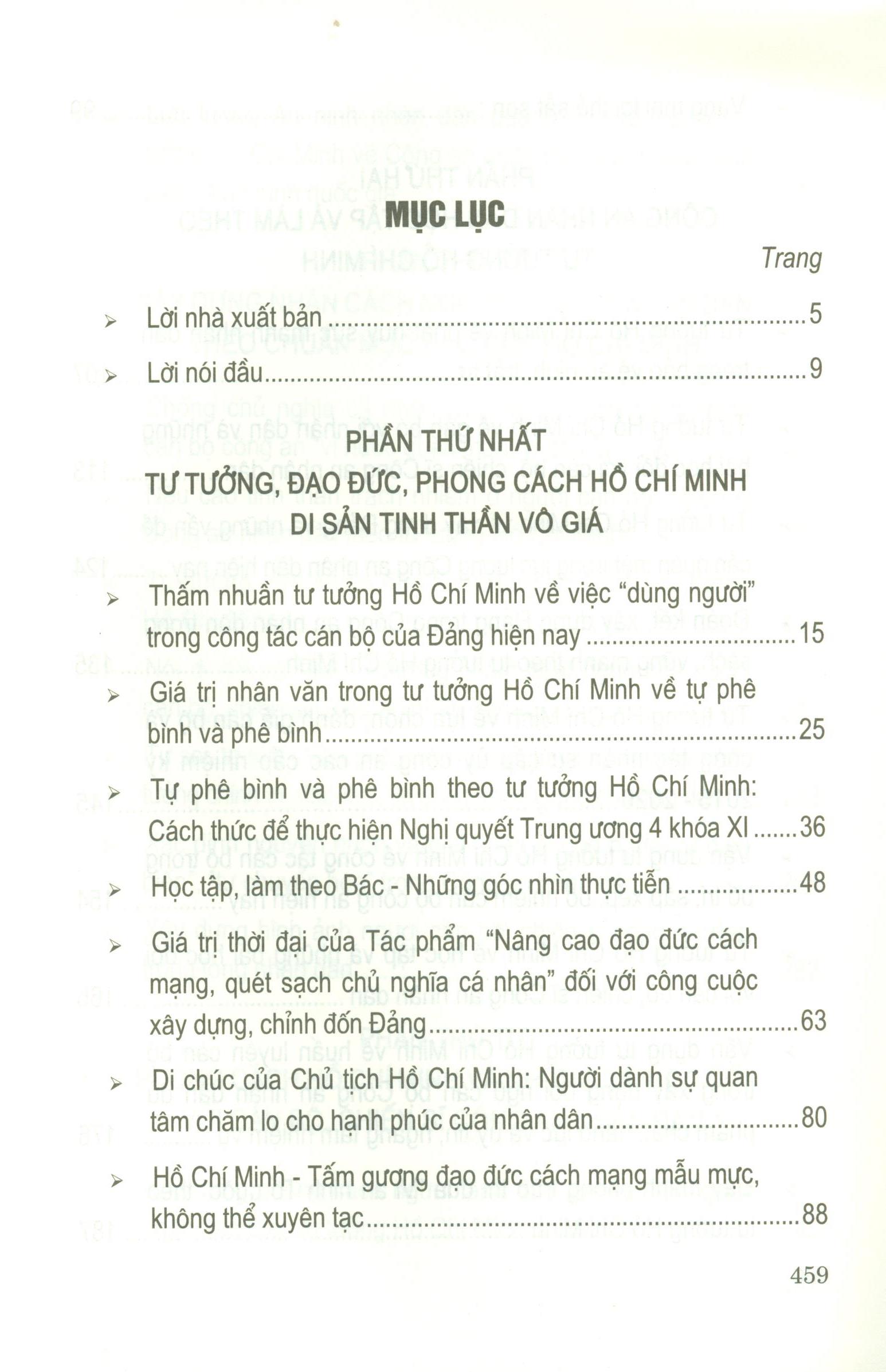 Công An Nhân Dân Học Tập và Làm Theo Tư Tưởng, Đạo Đức, Phong Cách Hồ Chí Minh