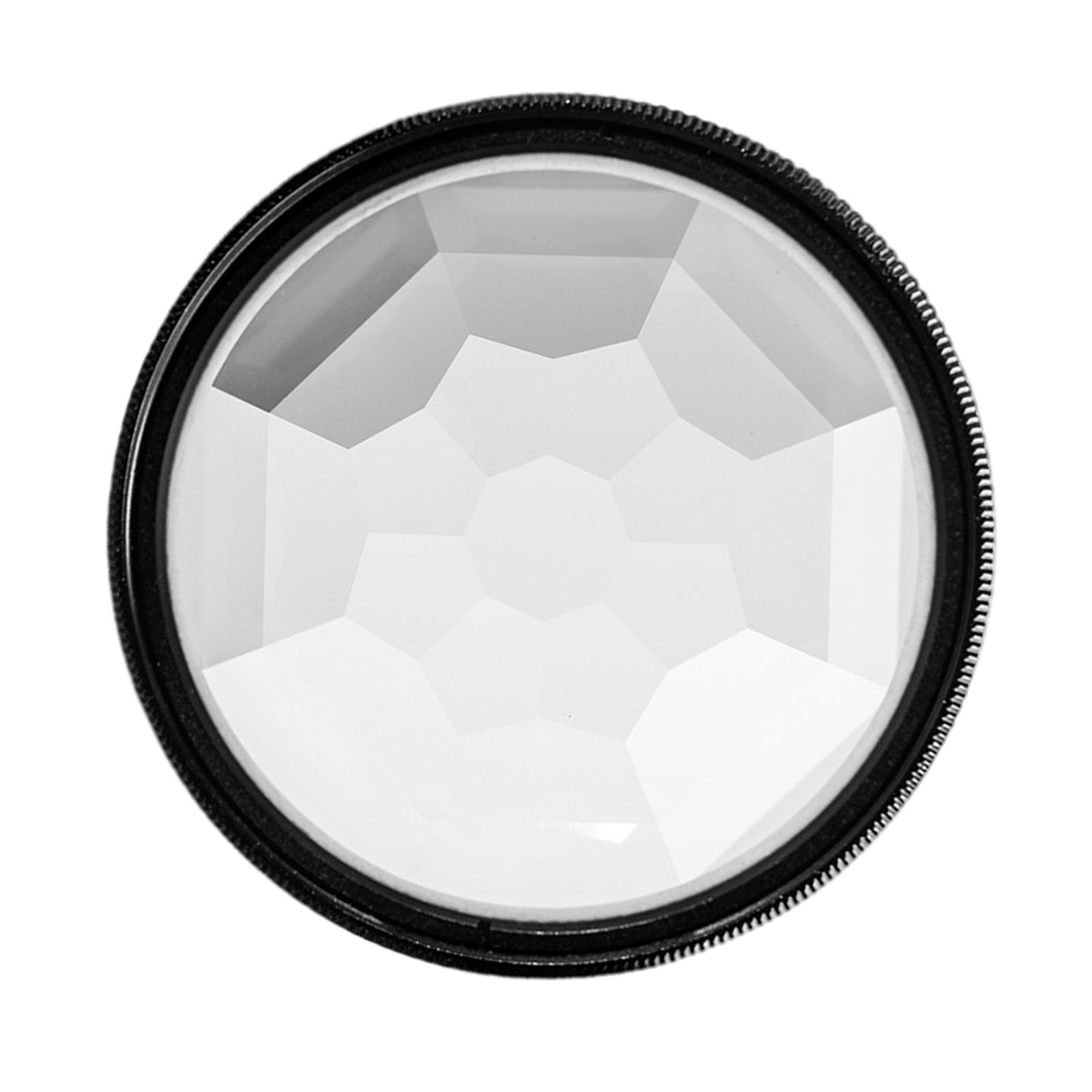49mm Camera Lens Filter Optical Glass Kaleidoscope Prism for Photography Camera Phone Accessories