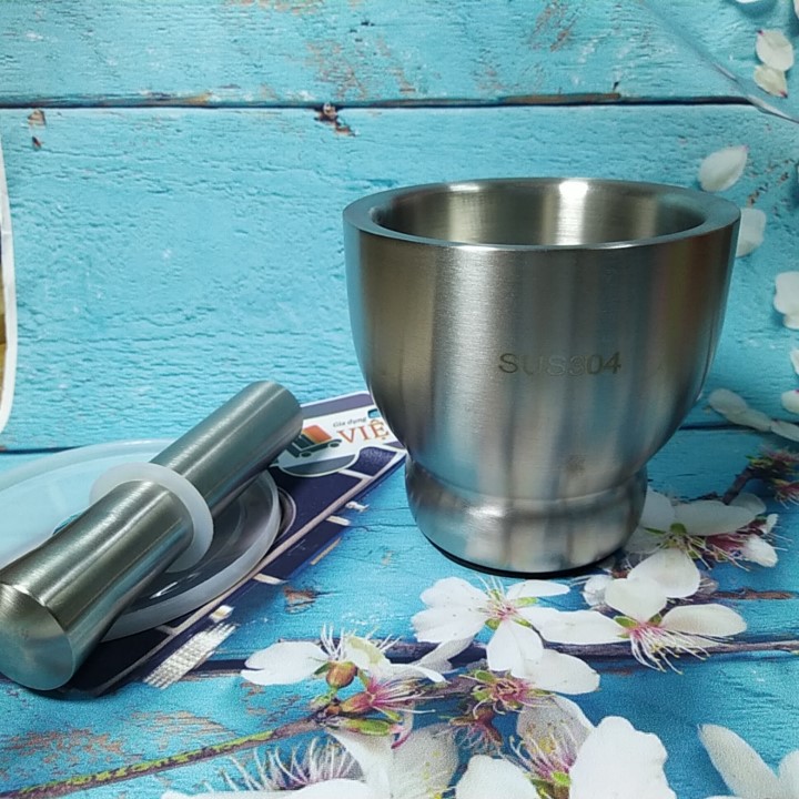Bộ CỐI CHÀY INOX SUS 304 BẦU có NẮP. Dụng cụ nhà bếp Chày giã nghiền thực phẩm tỏi tiêu ĐA NĂNG Chày cối là dụng cụ thiết yếu mọi gia đình và Nhà hàng