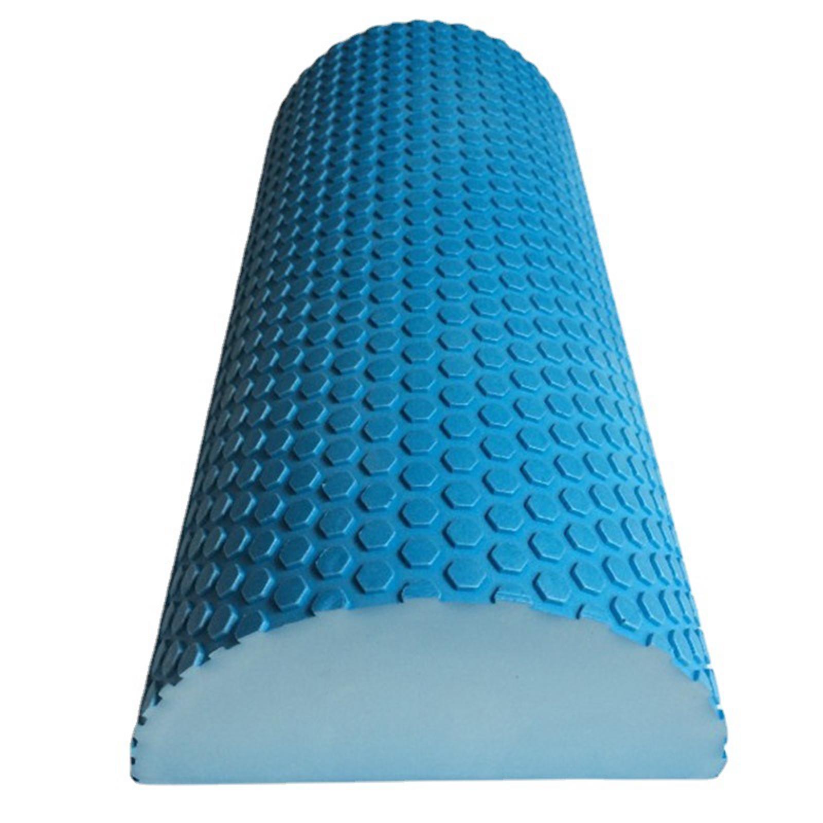EVA Half Foam Roller High Density for Pliability Back Blue 30cmx7.5cm