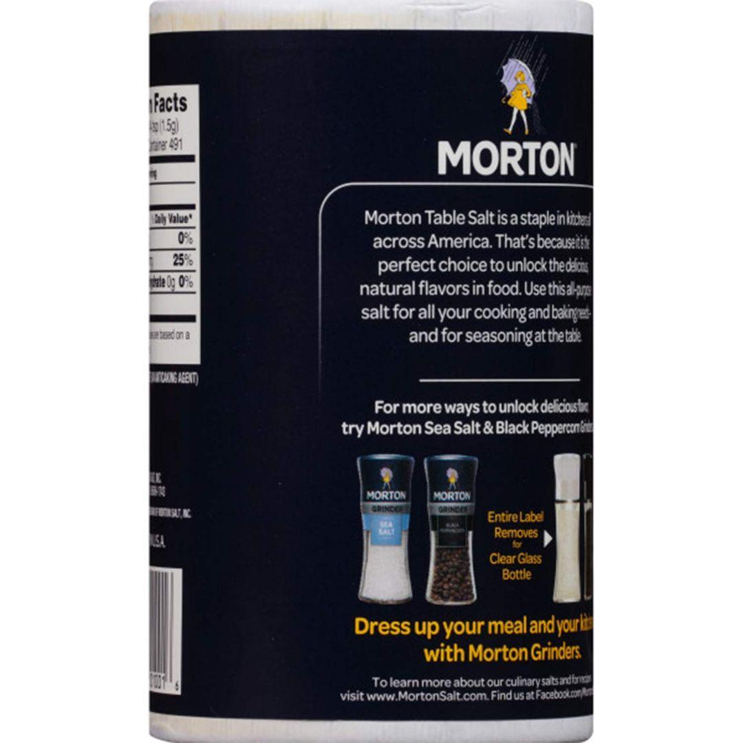 MUỐI KHÔNG CHỨA I-ỐT Morton Table Salt, Non-Iodized 737g (26oz)