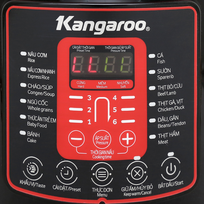 Nồi Áp Suất Điện Kangaroo 6 Lít KG6P2-Hàng chính hãng