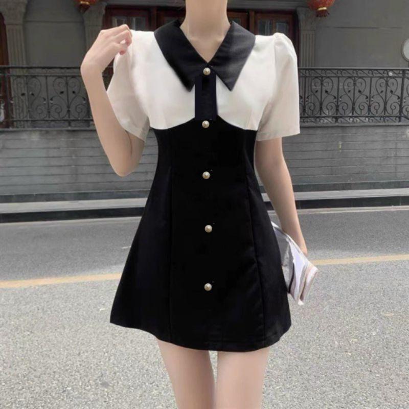 Đầm phối trắng form A Bigsize 60_85 ký