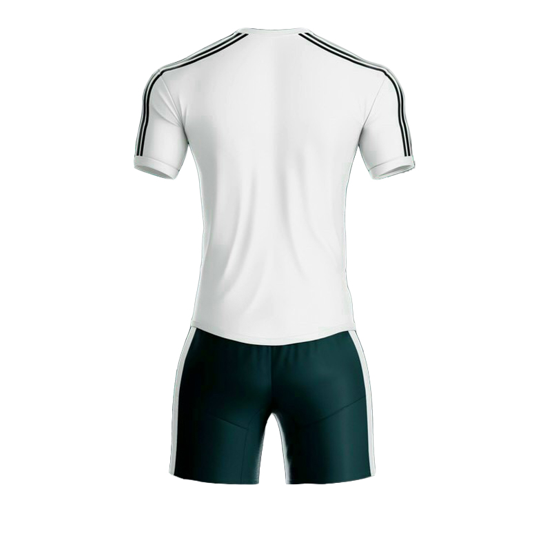 Bộ quần áo bóng đá câu lạc bộ Real Madrid - Áo bóng đá CLB ngoại hạng Anh - Bộ đồ bóng đá đẹp - Real - Trắng Xanh - XL