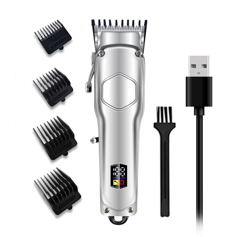 Tông đơ cắt tóc chuyên nghiệp dành cho nam, sạc bằng điện