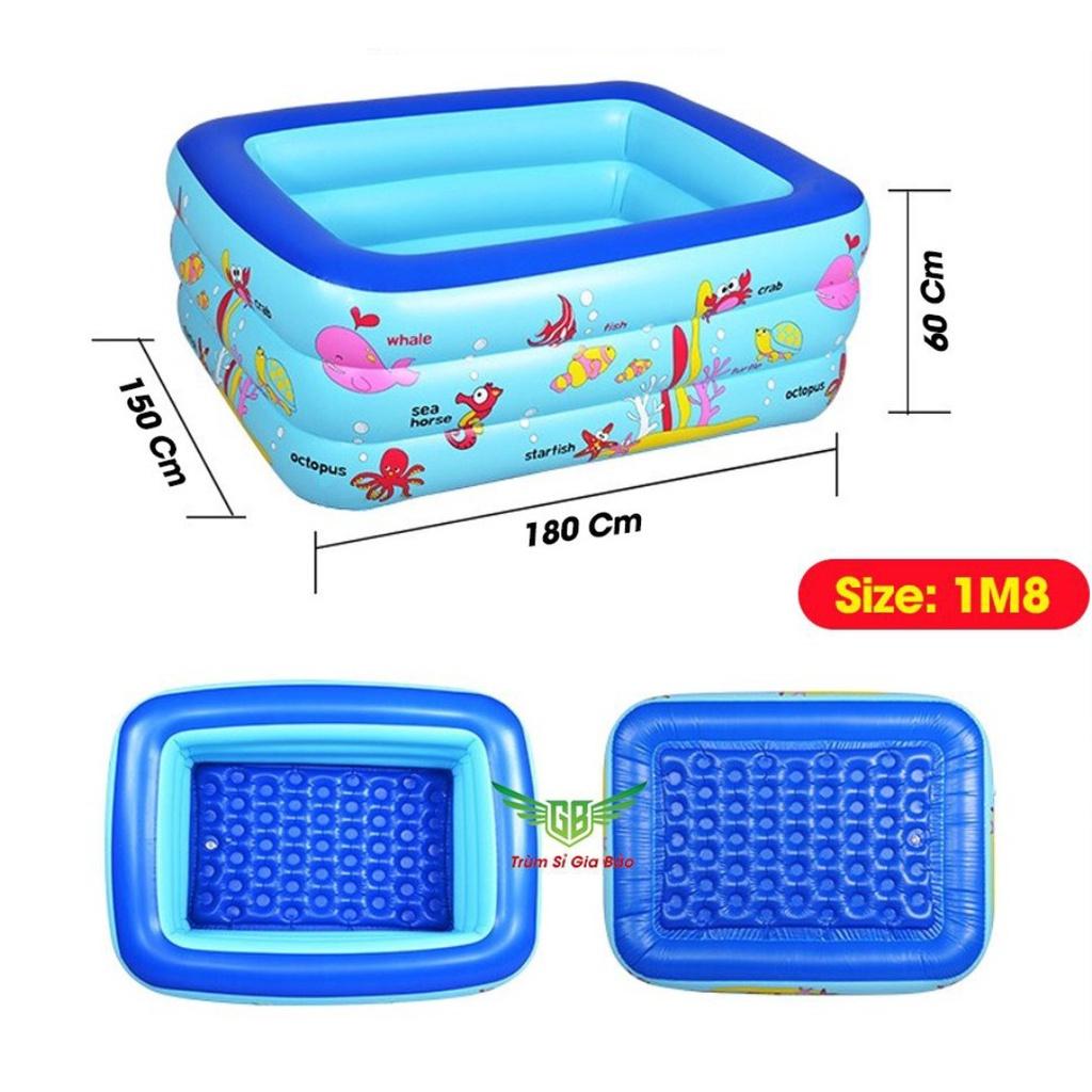 TT Bể phao bơi 180cm bơm hơi cho bé