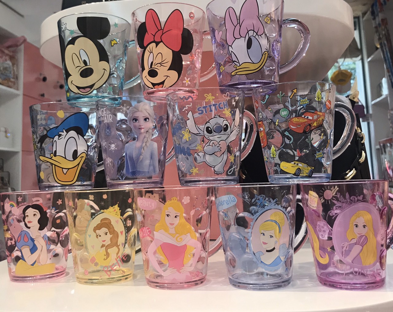 Ly quai cầm trong suốt hình công chúa Cinderella siêu xinh cho bé gái - PDA21121-H