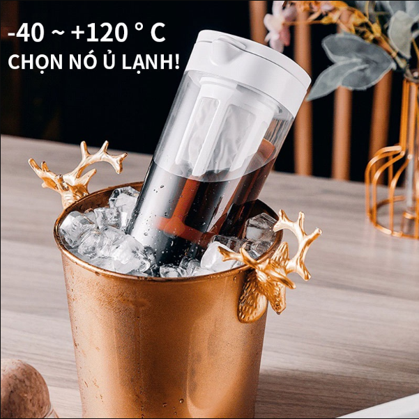 Bình pha ủ cafe COLD BREW, Phin pha cà phê, Bình pha trà - Ủ lạnh, Chất liệu nhựa nguyên sinh ABS bền bỉ 1100ml