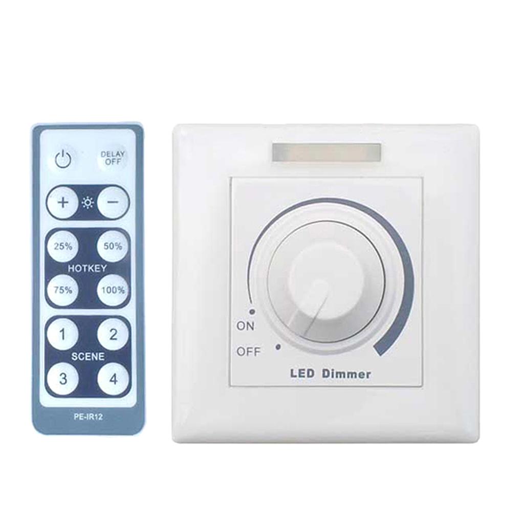 Có Thể Điều Chỉnh 0/1-10V Không Dây Núm Loại Vô Cấp Mờ + Điều Khiển Từ Xa Mờ Công Tắc