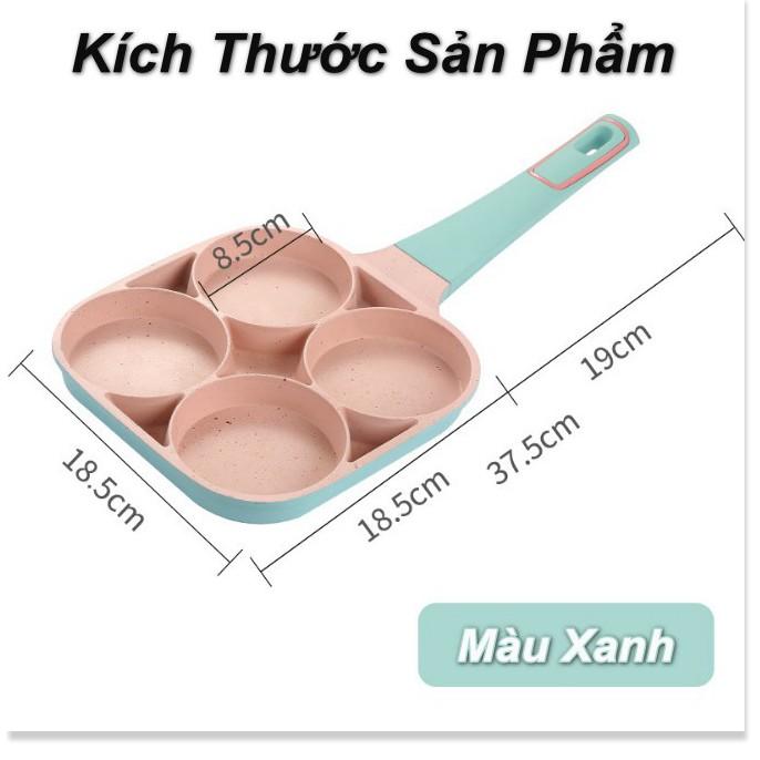 ️ CHẢO CHỐNG DÍNH 4 Ô TRÒN KATA