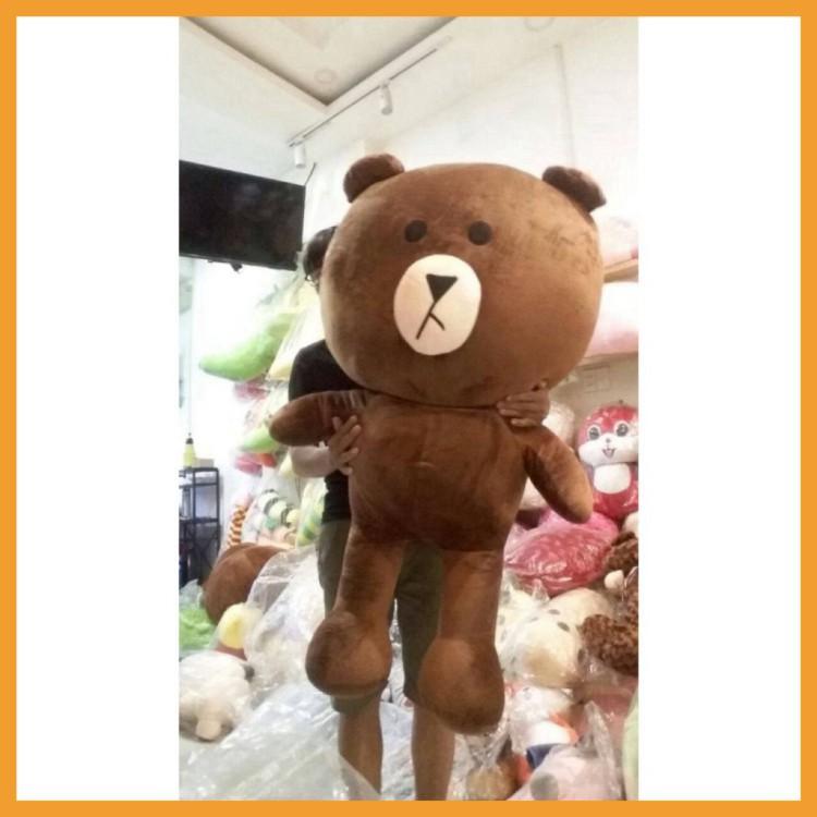 Gấu bông to brown quà tặng cỡ lớn size 95cm 1m1 1m5