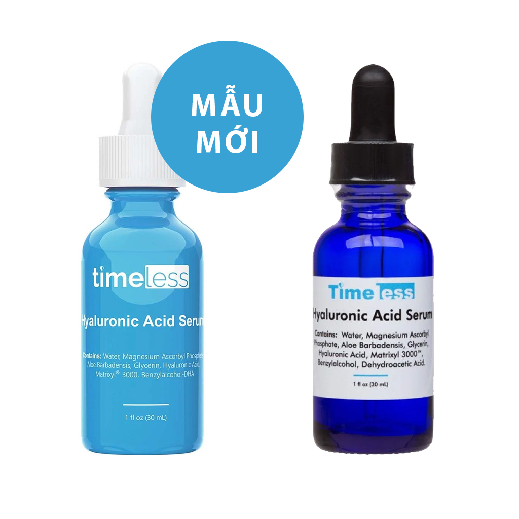 Serum Timeless HA + Vitamin C Cấp Ẩm, Làm Sáng Da 30ml Hyaluronic Acid Vitamin C Serum