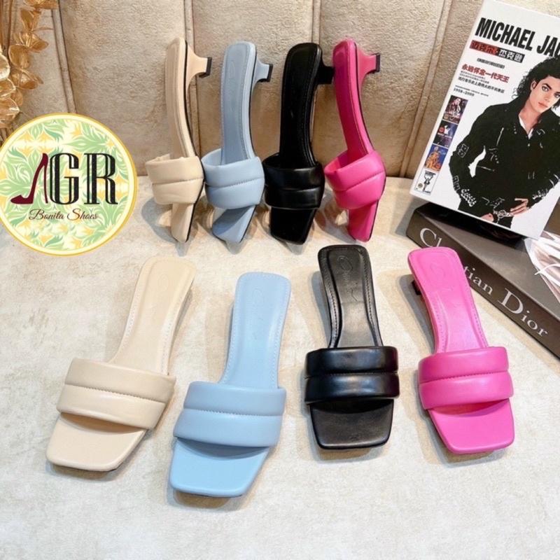 Guốc bản phồng viền giữa gót ú 2 cm siêu xinh