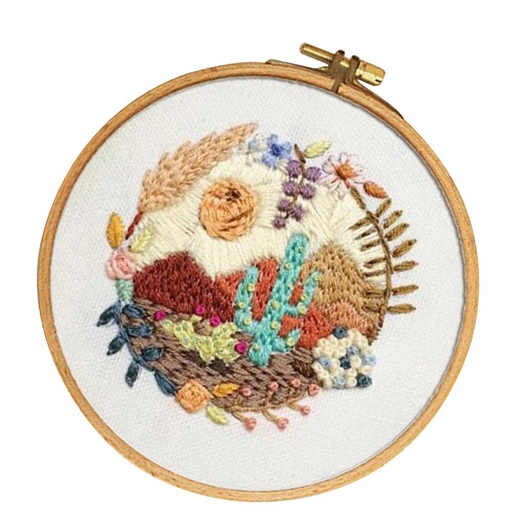 DIY Embroidery for Beginner Needlework Kit Cross Stitch Decoration